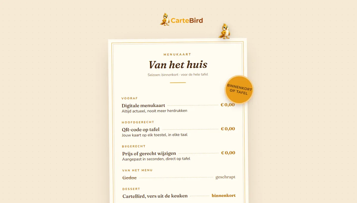 De site van CarteBird