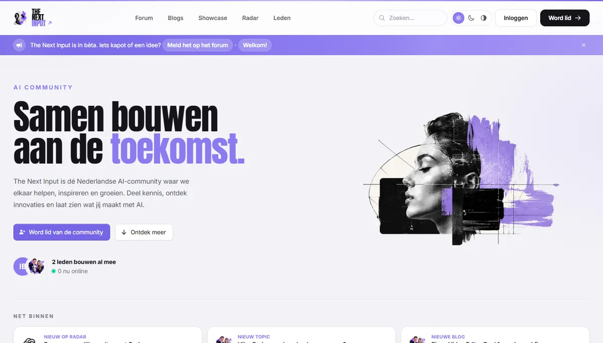 De site van The Next Input