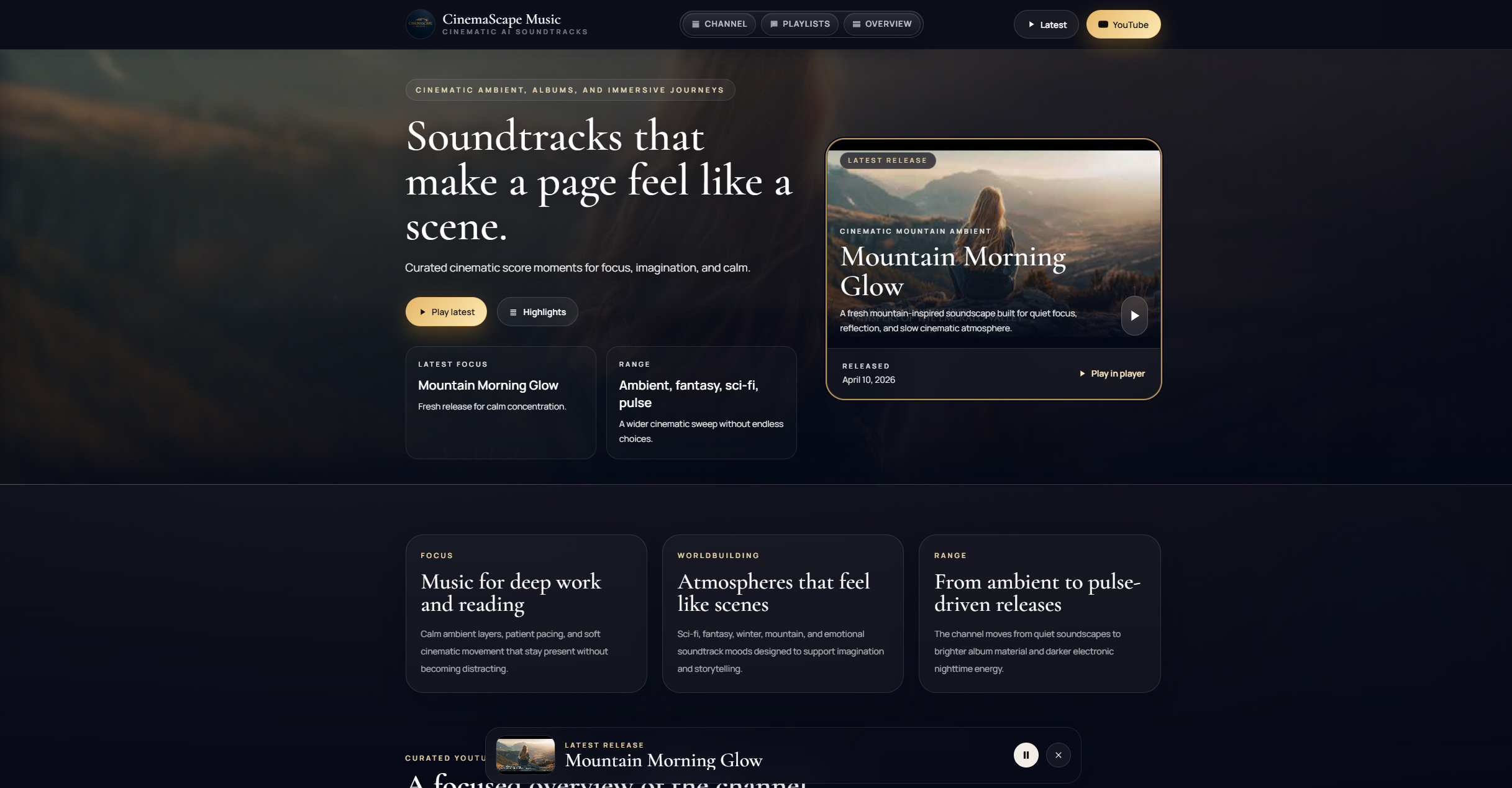 CinemaScape Music project beeld