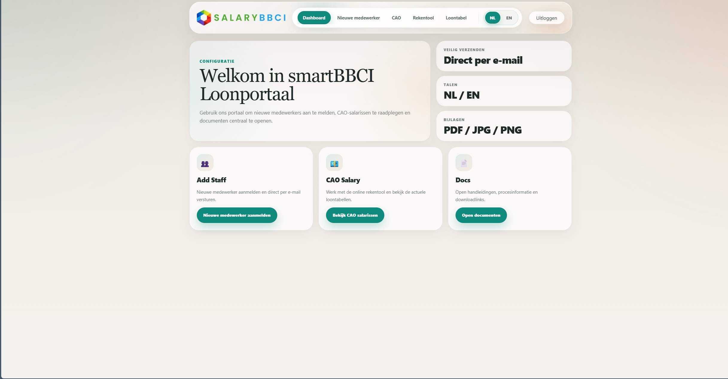 salaryBBCI mini salaris dashboard